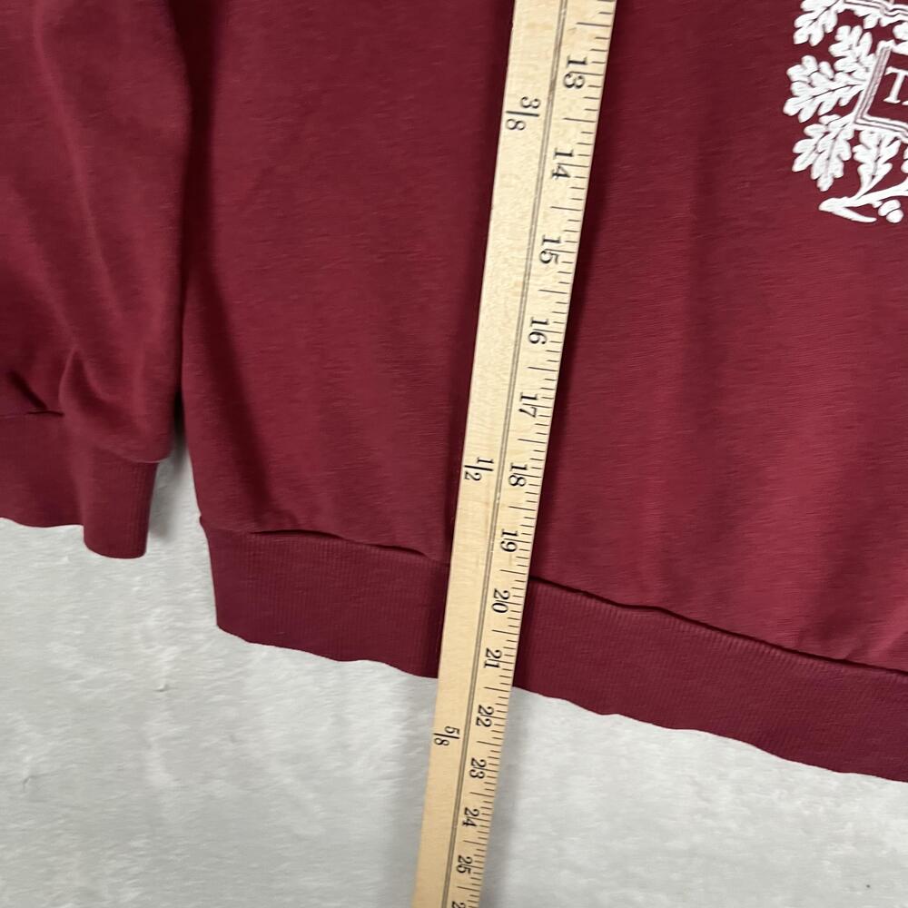 Harvard Crimson Sweatshirt Womens Medium Red NCAA College H&M Crewneck Pullover - Picture 4 of 7